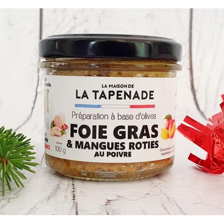 FOIE GRAS & MANGUES ROTIES AU POIVRE